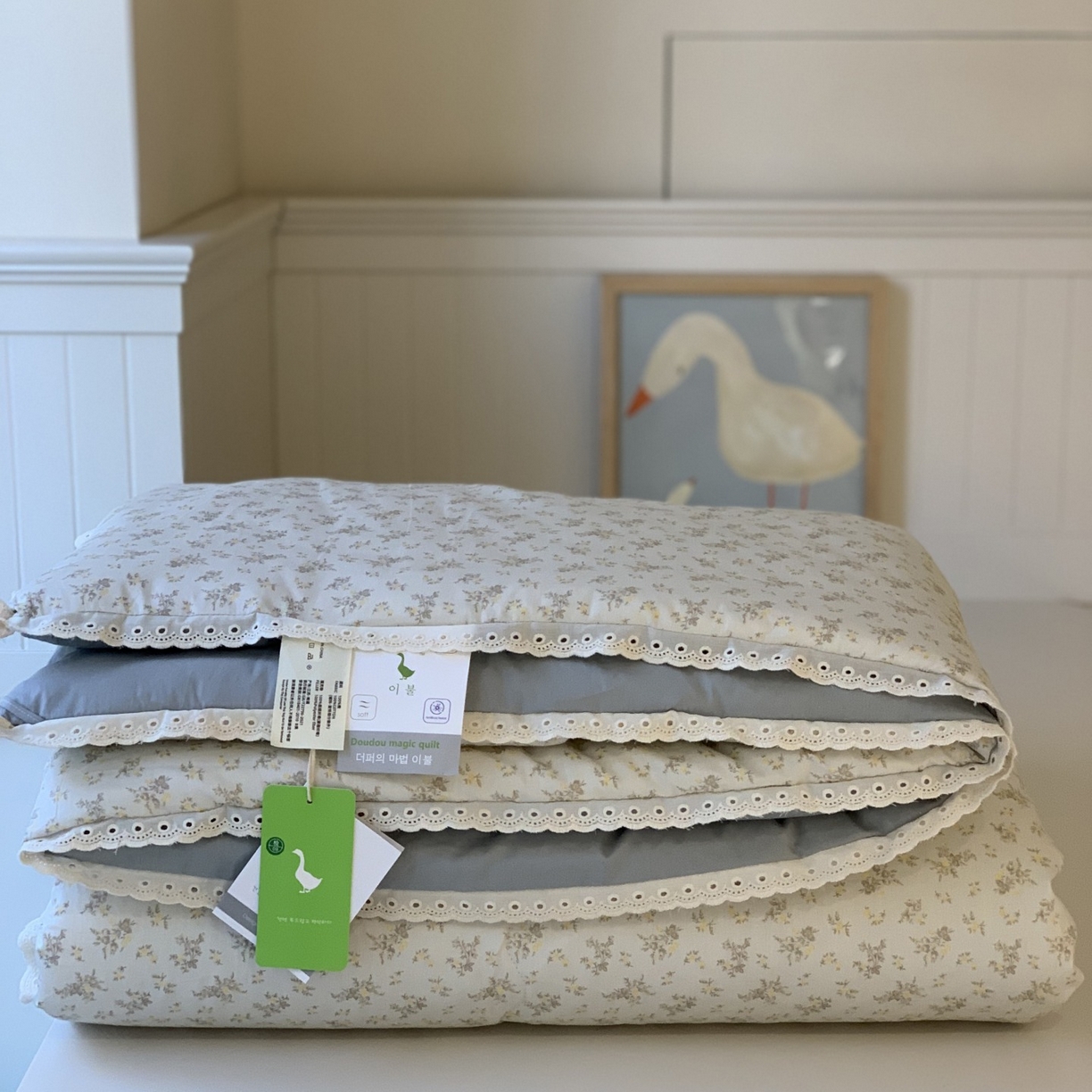 汇庭 2025秋冬新品慕斯春秋被子被芯系列 花意绿