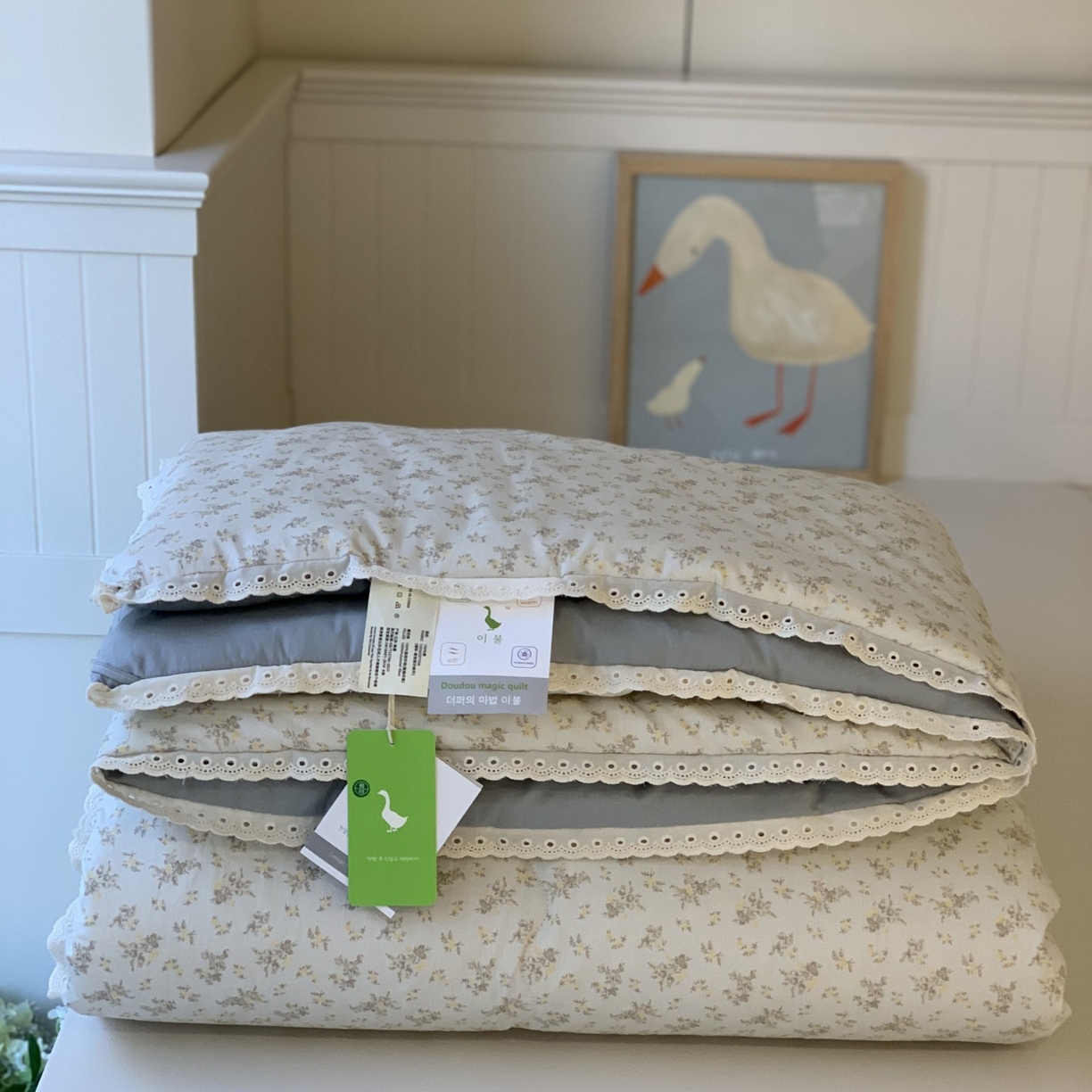 91家纺网 家纺一手货源 找家纺 汇庭 2025秋冬新品慕斯春秋被子被芯系列 花意绿