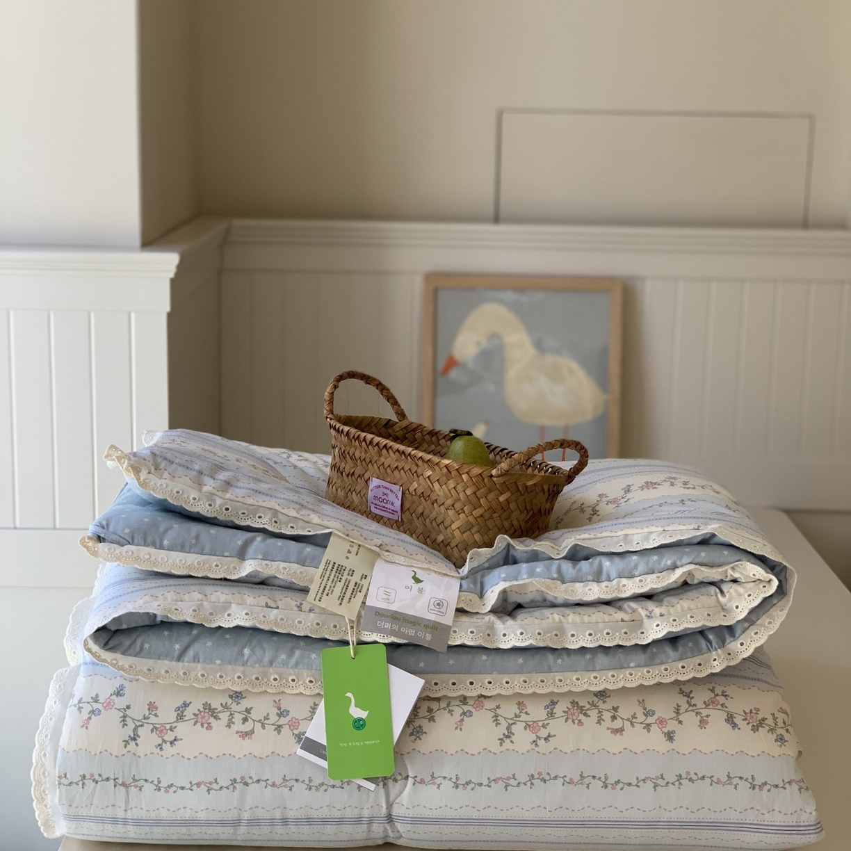 91家纺网 家纺一手货源 找家纺 汇庭 2025秋冬新品慕斯春秋被子被芯系列 晴天蓝