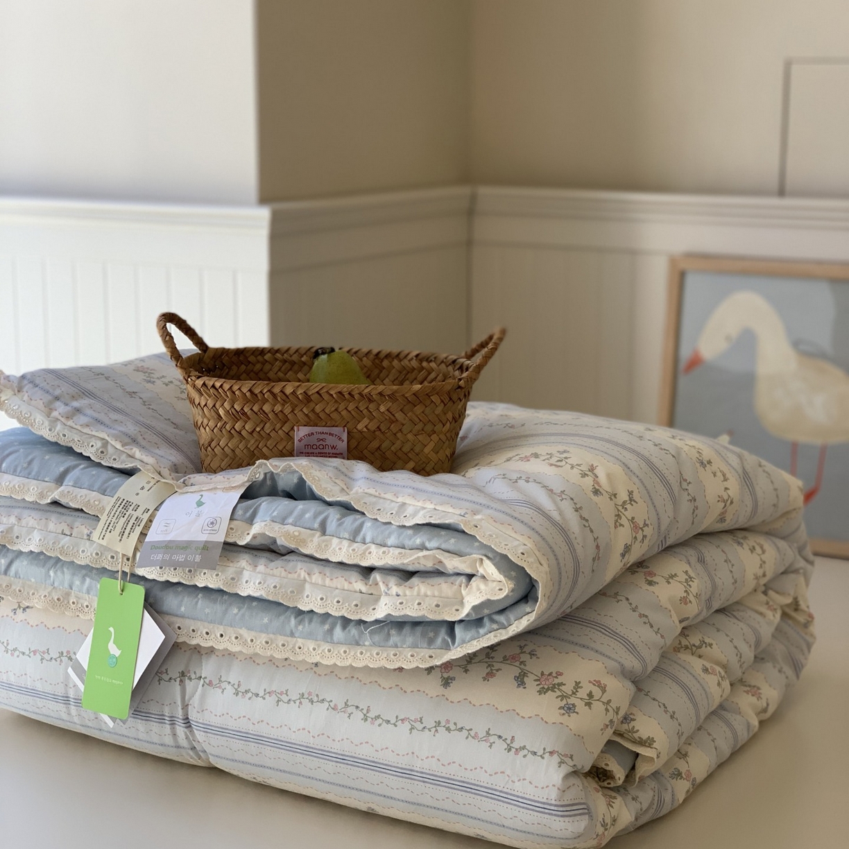 91家纺网 家纺一手货源 找家纺 汇庭 2025秋冬新品慕斯春秋被子被芯系列 晴天蓝