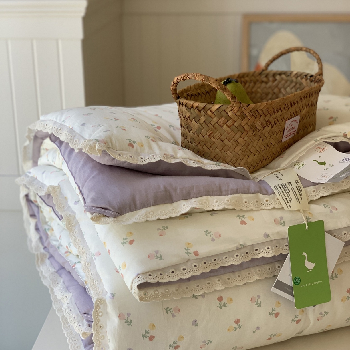 91家纺网 家纺一手货源 找家纺 汇庭 2025秋冬新品慕斯春秋被子被芯系列 紫风铃