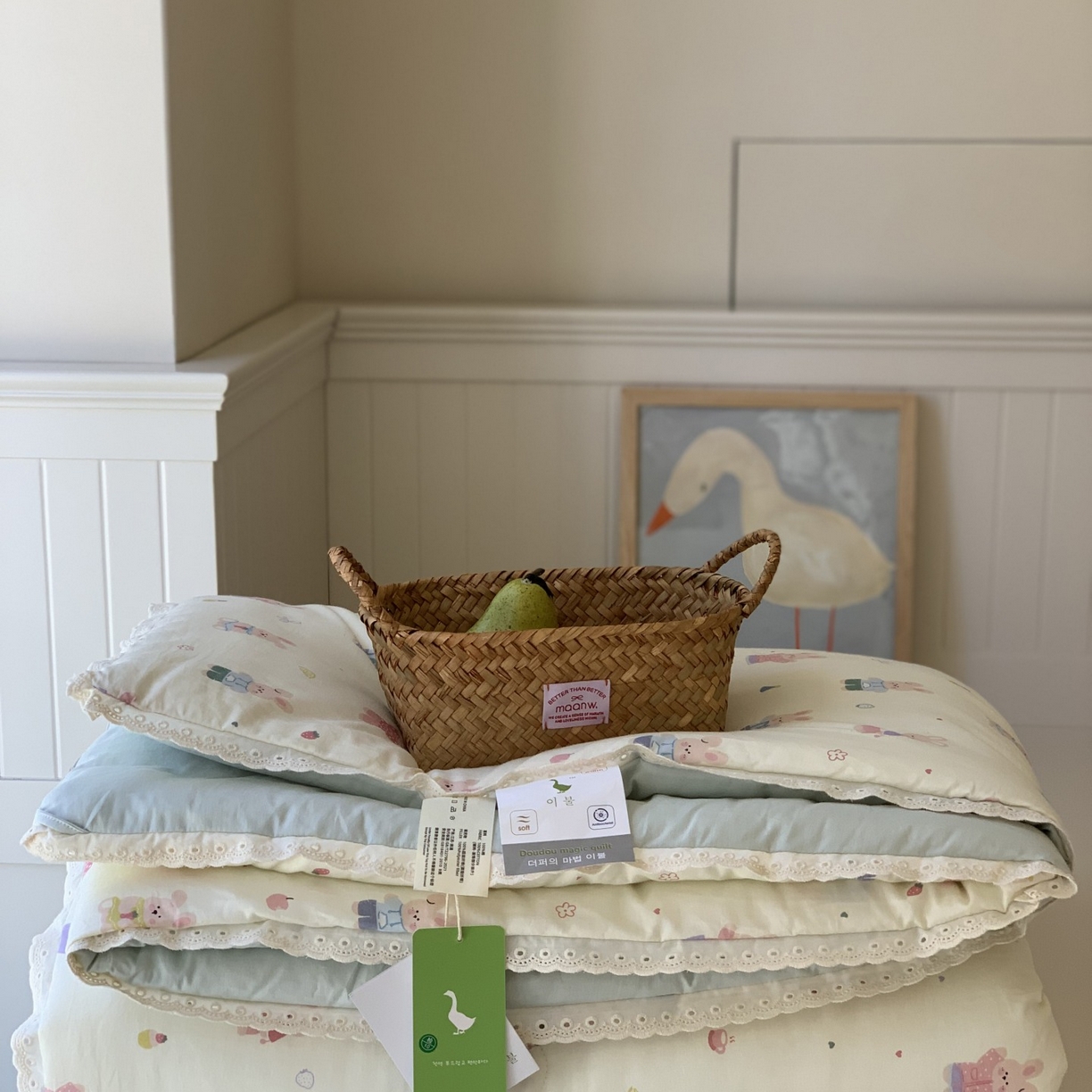 91家纺网 家纺一手货源 找家纺 汇庭 2025秋冬新品慕斯春秋被子被芯系列 奶糖兔