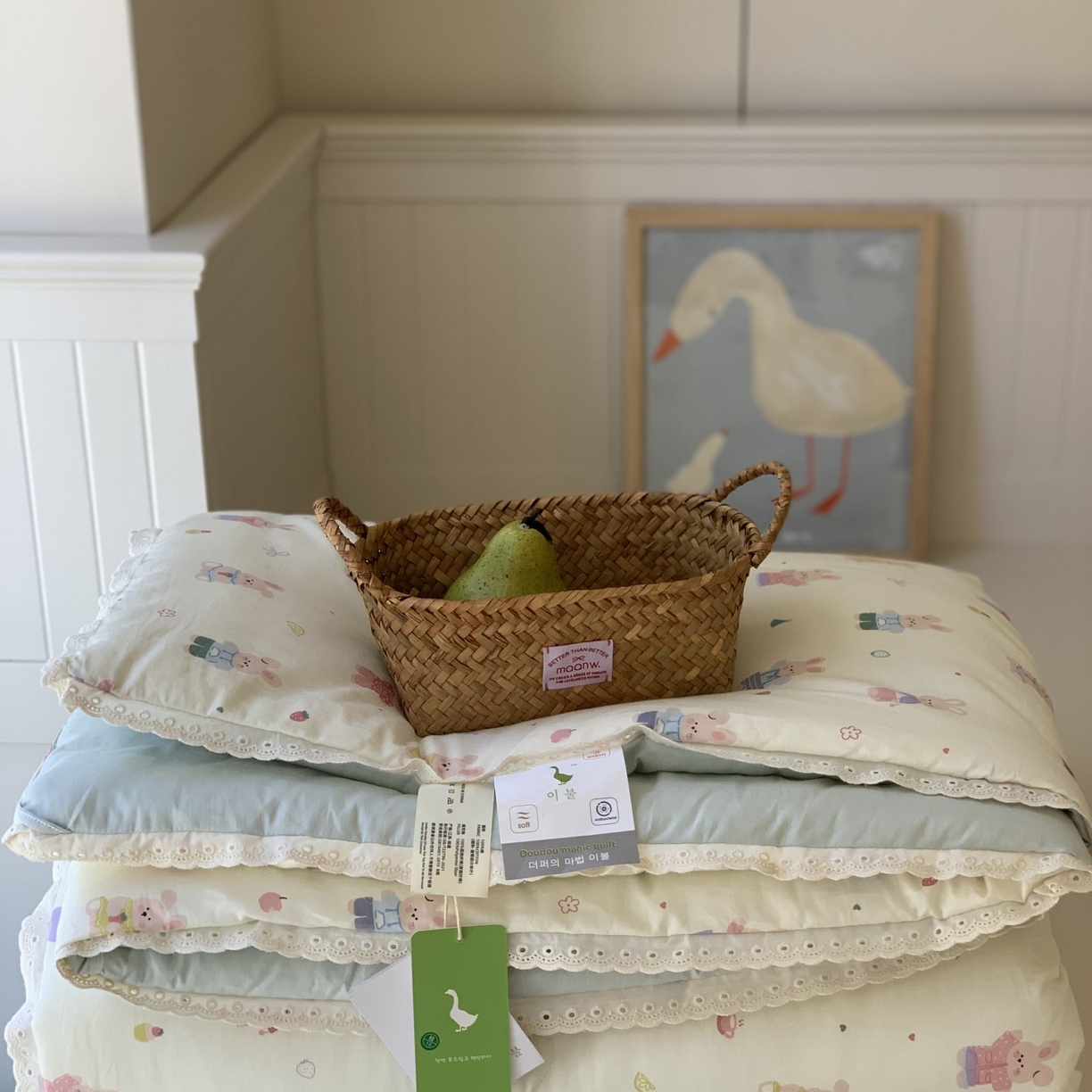 91家纺网 家纺一手货源 找家纺 汇庭 2025秋冬新品慕斯春秋被子被芯系列 奶糖兔