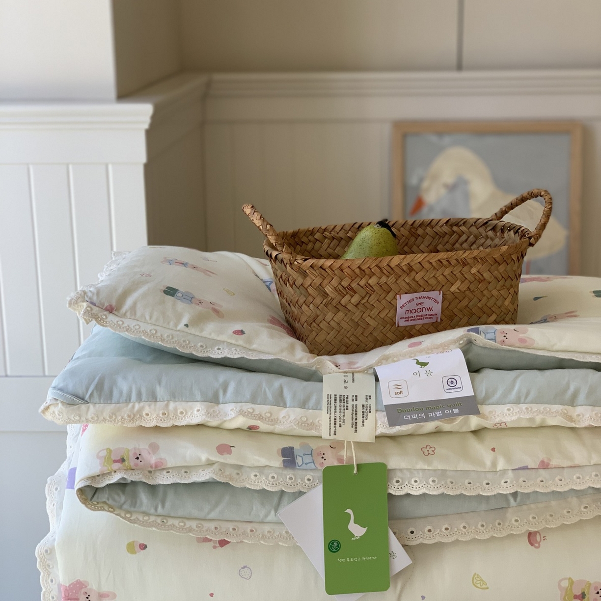 91家纺网 家纺一手货源 找家纺 汇庭 2025秋冬新品慕斯春秋被子被芯系列 奶糖兔