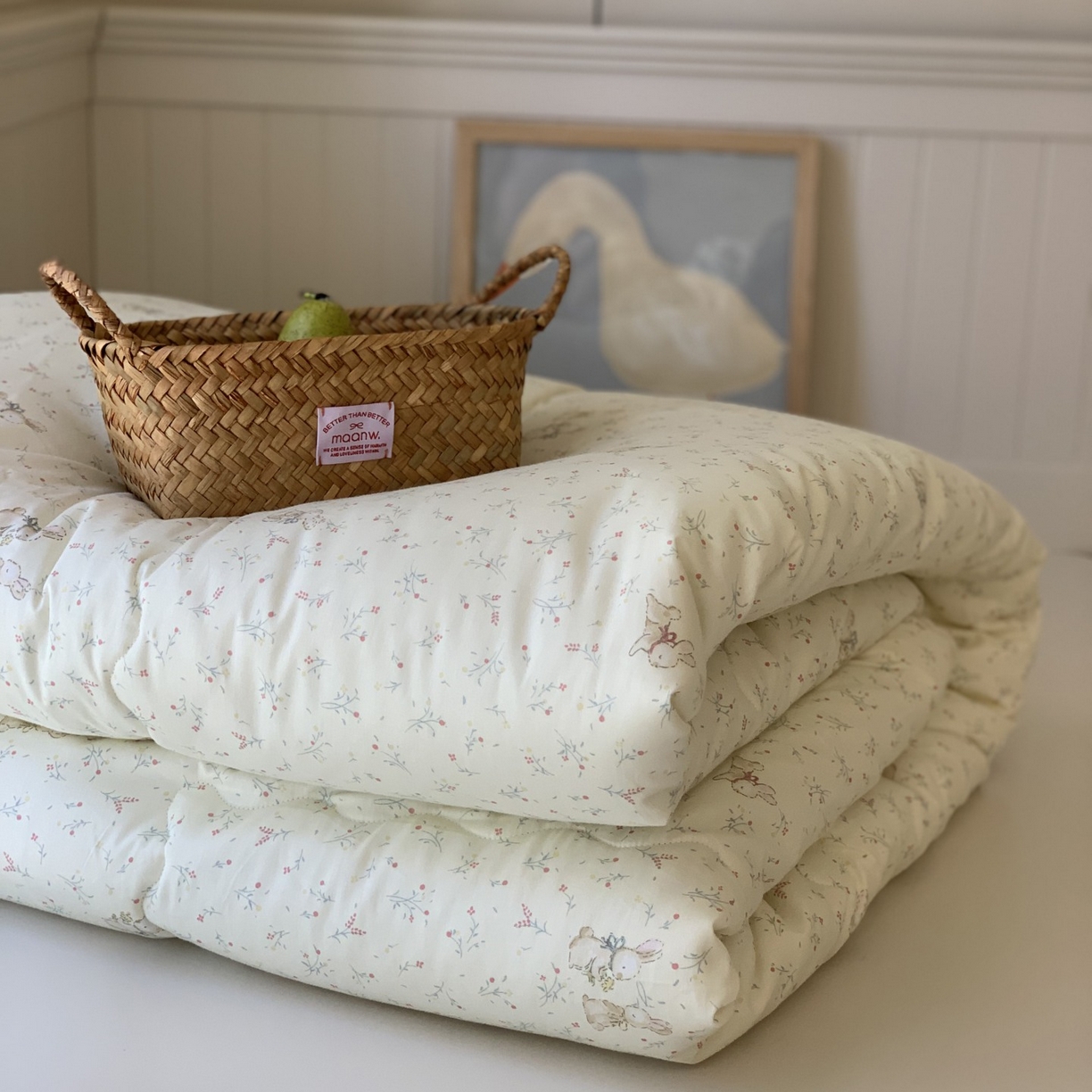 91家纺网 家纺一手货源 找家纺 汇庭 2025秋冬新品慕斯春秋被子被芯系列 美妙小兔