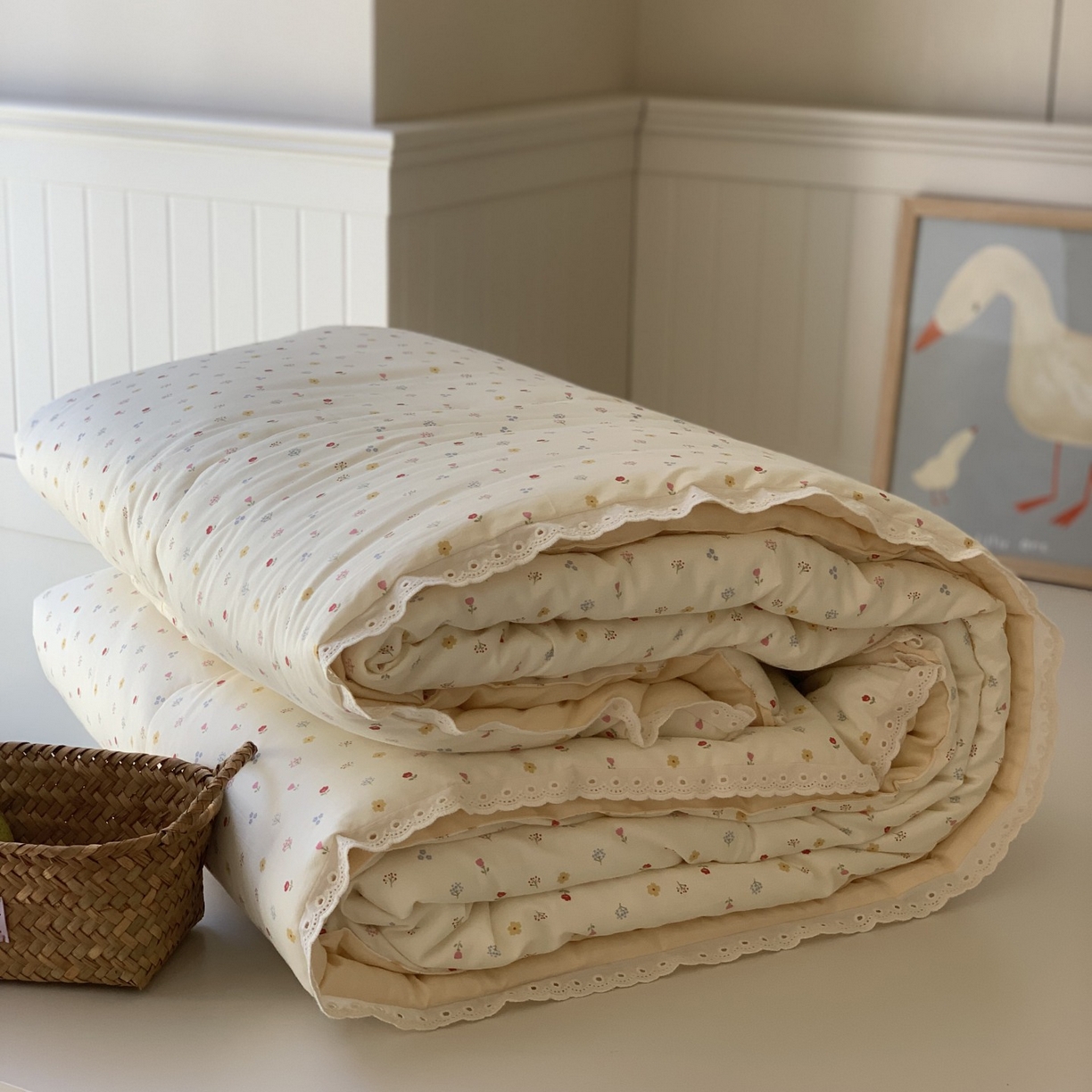 91家纺网 家纺一手货源 找家纺 汇庭 2025秋冬新品慕斯春秋被子被芯系列 甜甜小红黄