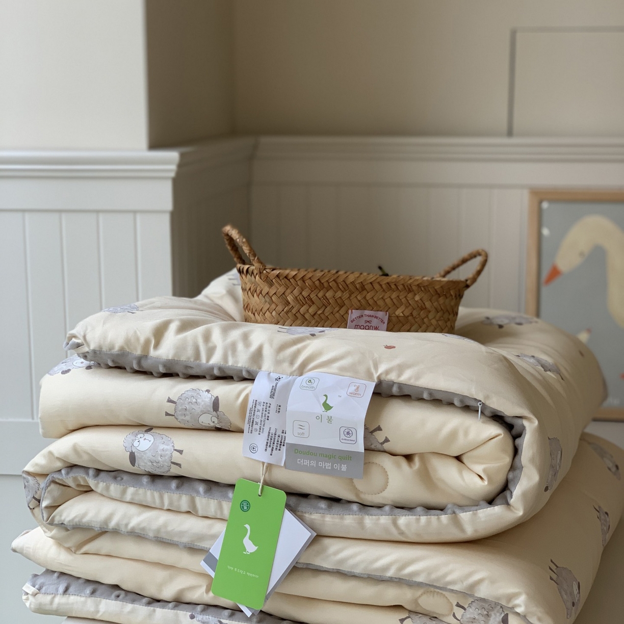 91家纺网 家纺一手货源 找家纺 （总）汇庭 2025秋冬新品60s长绒棉单人豆豆冬被子被芯