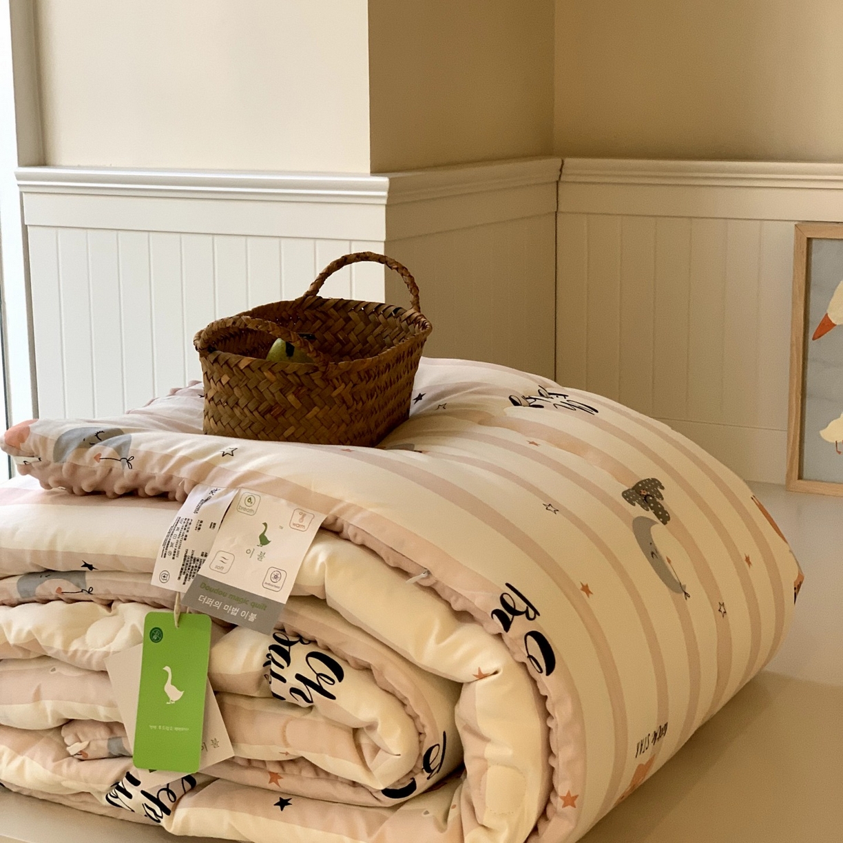 91家纺网 家纺一手货源 找家纺 汇庭 2025秋冬新品60s长绒棉单人豆豆冬被子被芯 星云象