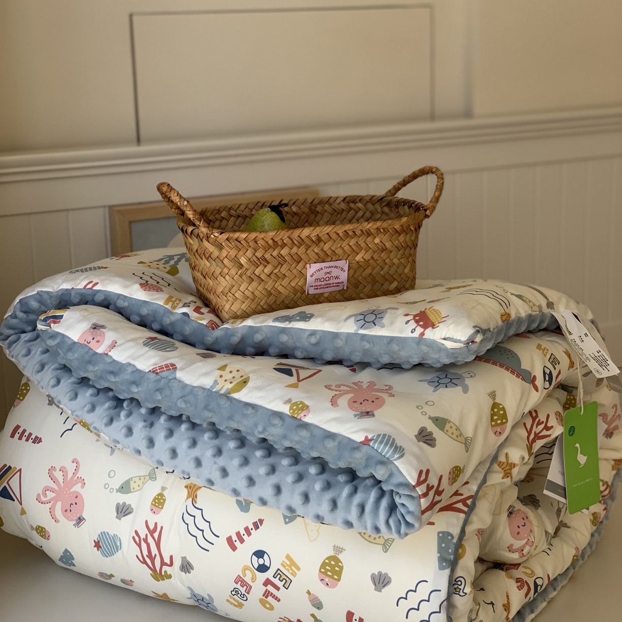 91家纺网 家纺一手货源 找家纺 （总）汇庭 2025秋冬新品60s长绒棉单人豆豆冬被子被芯