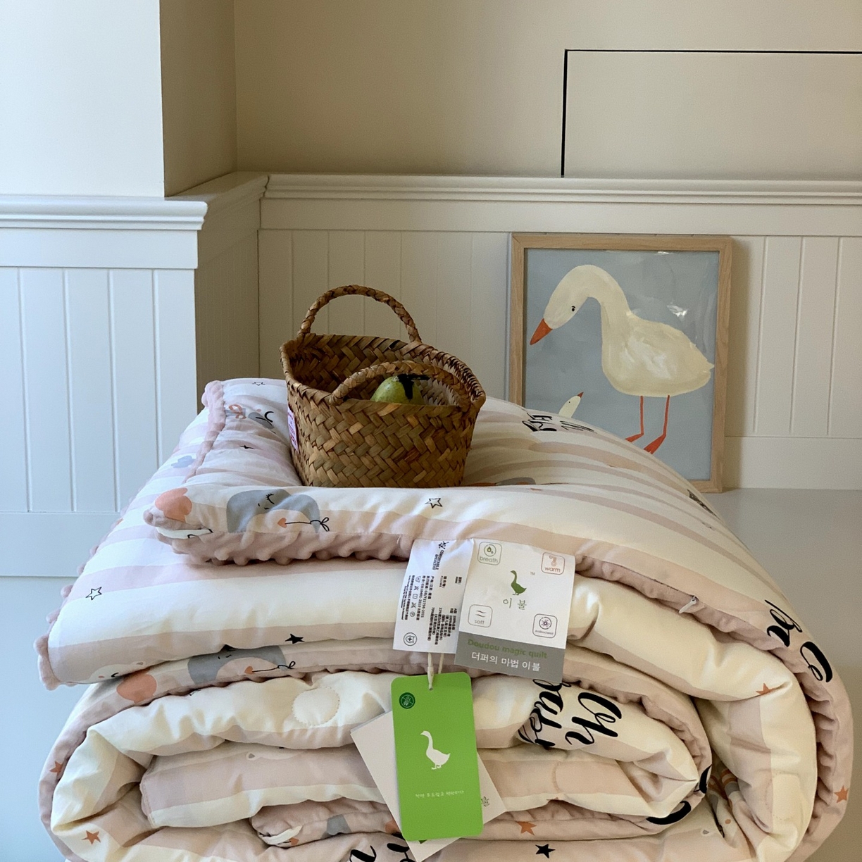 91家纺网 家纺一手货源 找家纺 汇庭 2025秋冬新品60s长绒棉单人豆豆冬被子被芯 星云象