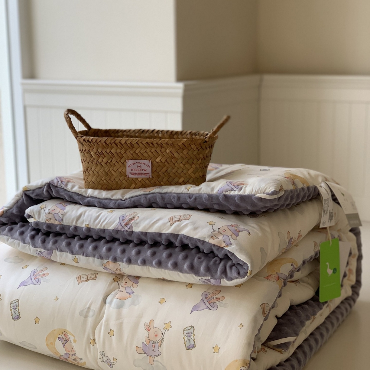 91家纺网 家纺一手货源 找家纺 汇庭 2025秋冬新品60s长绒棉单人豆豆冬被子被芯 紫精灵