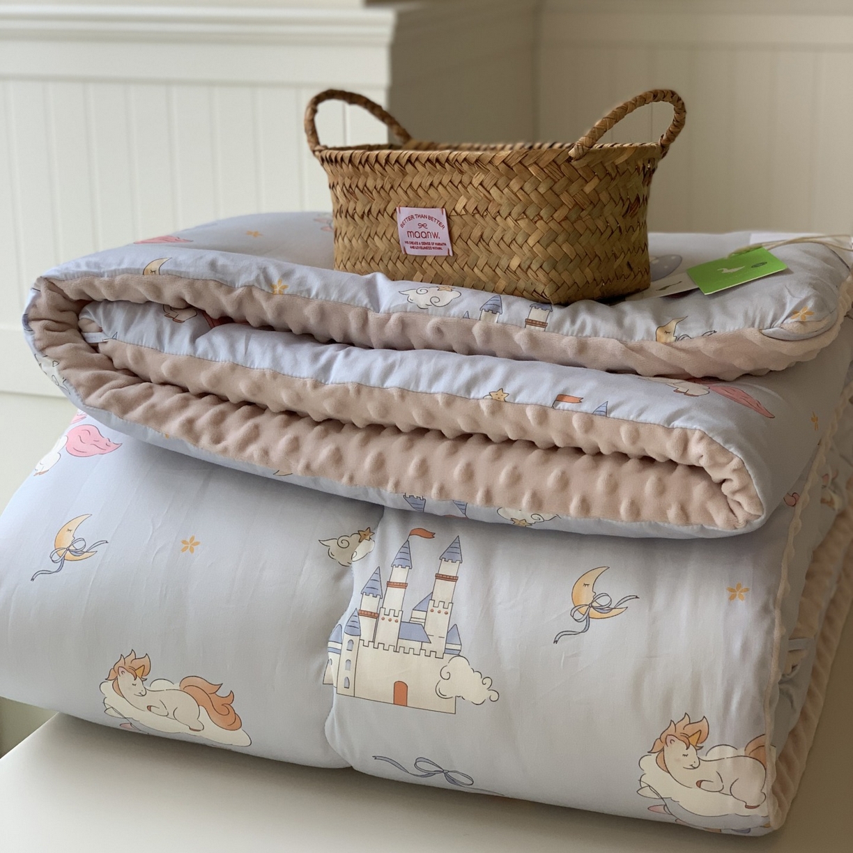 91家纺网 家纺一手货源 找家纺 （总）汇庭 2025秋冬新品60s长绒棉单人豆豆冬被子被芯