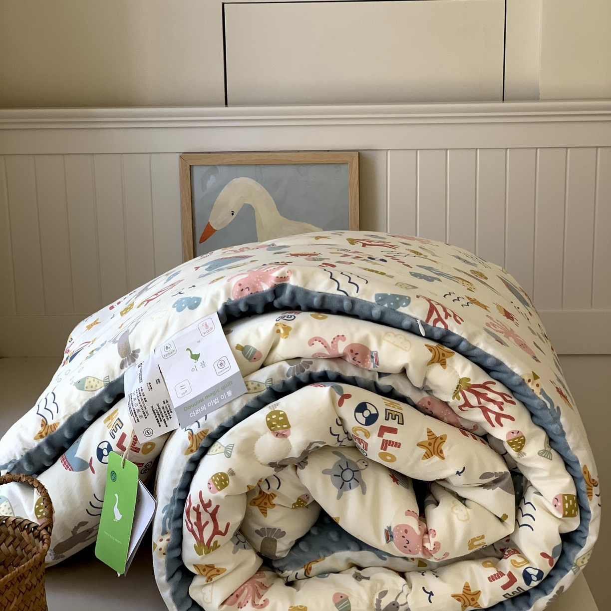 91家纺网 家纺一手货源 找家纺 汇庭 2025秋冬新品60s长绒棉单人豆豆冬被子被芯 八爪鱼