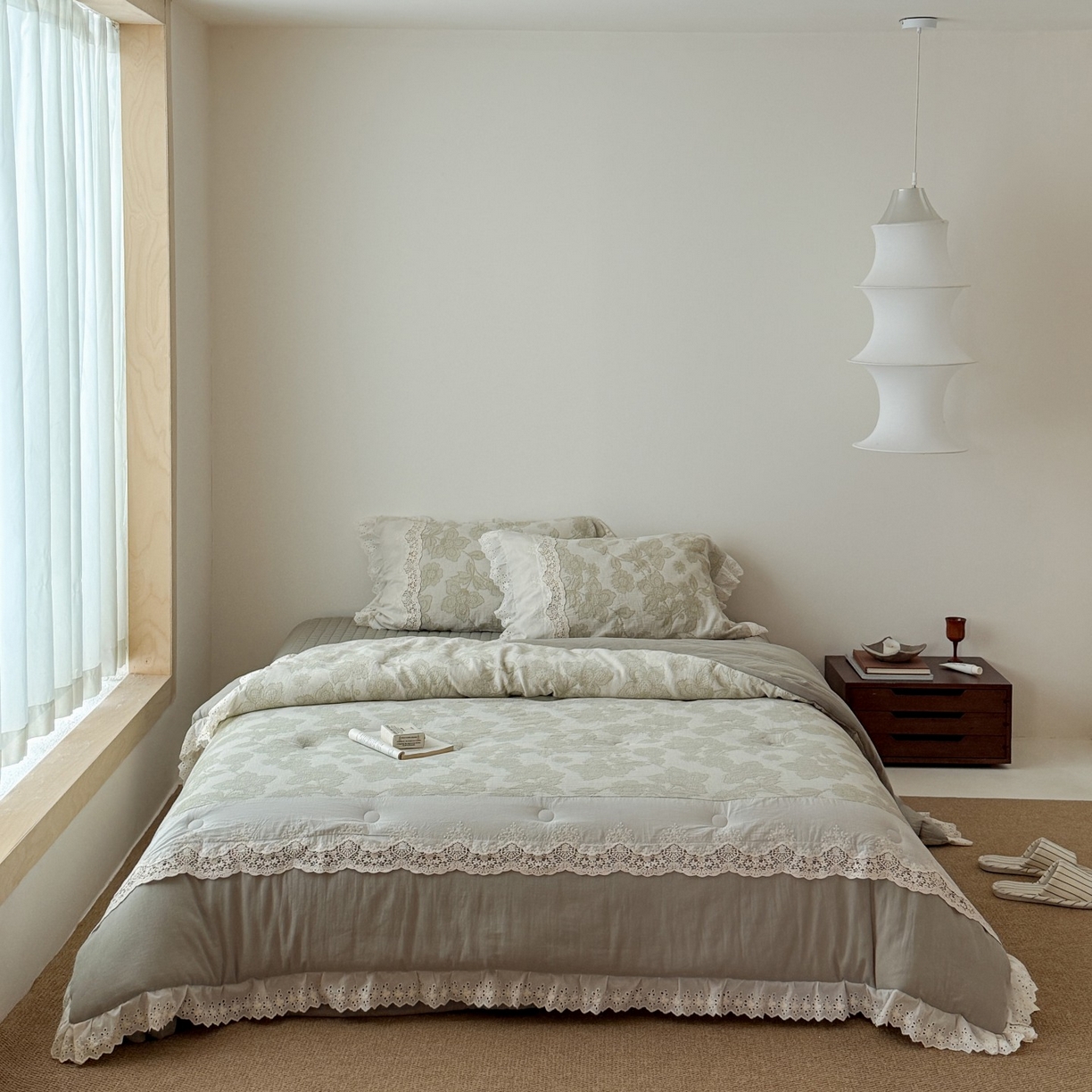 91家纺网 家纺一手货源 找家纺 （总）汇庭 2025秋冬新款禾悦棉麻春秋春悦纱布床盖系列