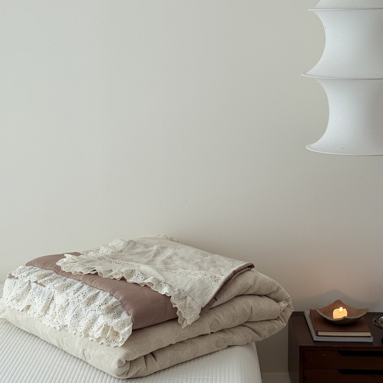 91家纺网 家纺一手货源 找家纺 汇庭 2025秋冬新款禾悦棉麻春秋春悦纱布床盖系列 组合