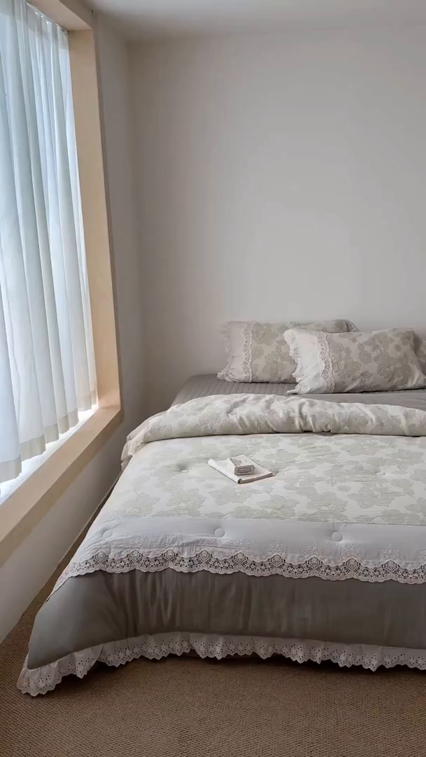 91家纺网 家纺一手货源 找家纺 汇庭 2025秋冬新款禾悦棉麻春秋春悦纱布床盖系列 禾悦绿