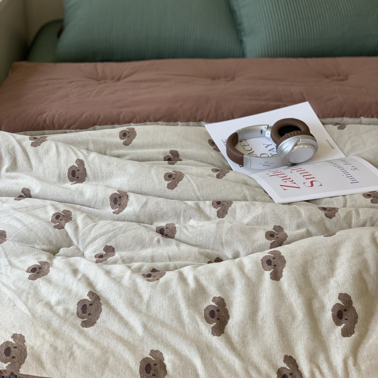 91家纺网 家纺一手货源 找家纺 （总）汇庭 2025秋冬新款小耳朵色织春秋被子被芯系列