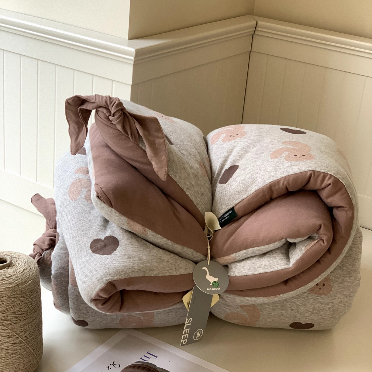 91家纺网 家纺一手货源 找家纺 （总）汇庭 2025秋冬新款小耳朵色织春秋被子被芯系列