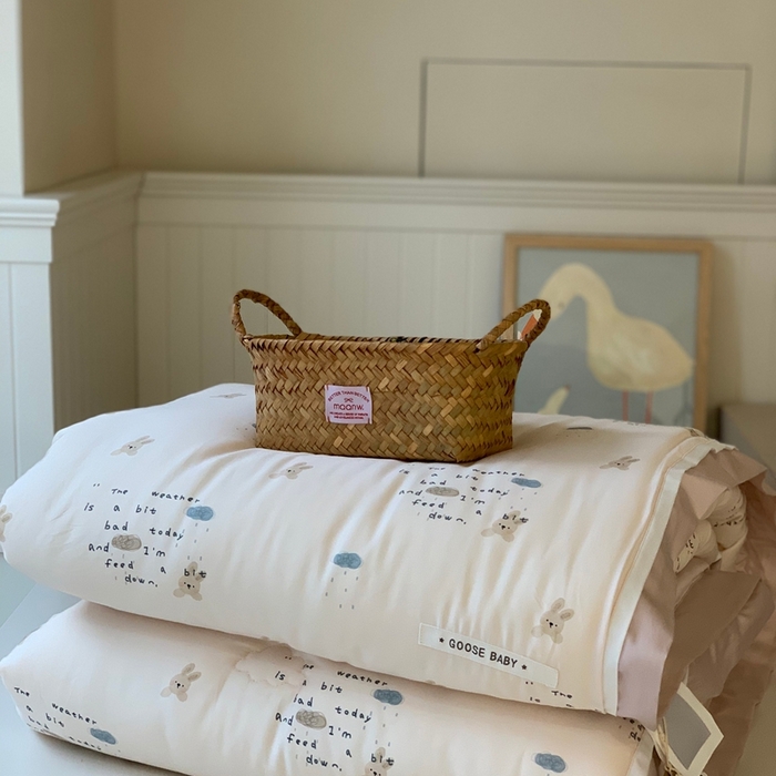 91家纺网 家纺一手货源 找家纺 汇庭 2025新款美棉春秋被被子被芯系列 玉塘兔