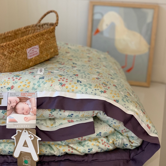 91家纺网 家纺一手货源 找家纺 汇庭 2025新款美棉春秋被被子被芯系列 百香果