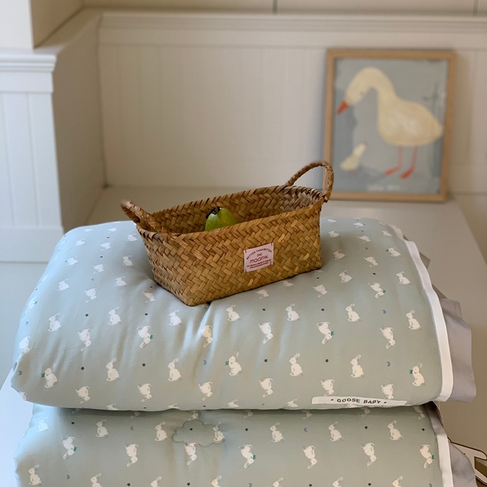 91家纺网 家纺一手货源 找家纺 汇庭 2025新款美棉春秋被被子被芯系列 萝莉兔