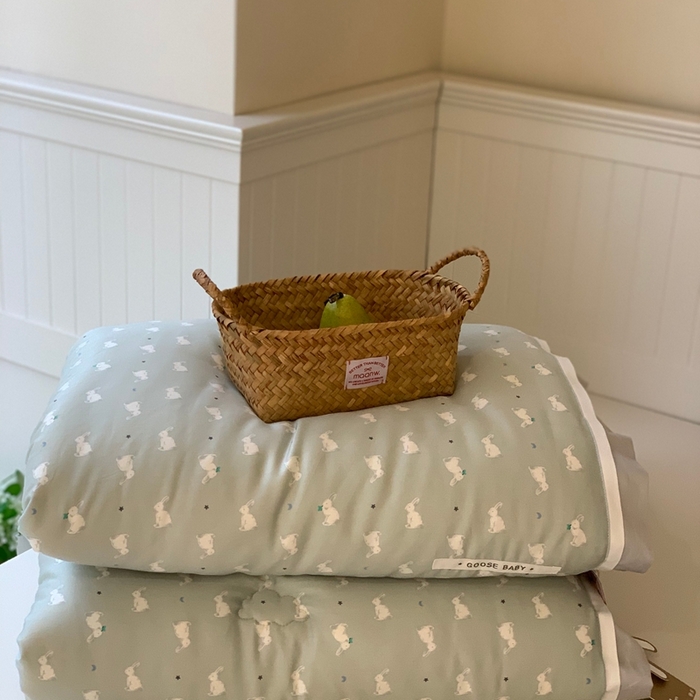 91家纺网 家纺一手货源 找家纺 汇庭 2025新款美棉春秋被被子被芯系列 萝莉兔