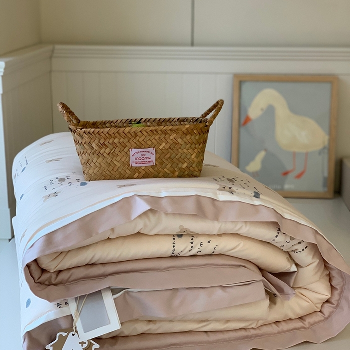 91家纺网 家纺一手货源 找家纺 汇庭 2025新款美棉春秋被被子被芯系列 玉塘兔