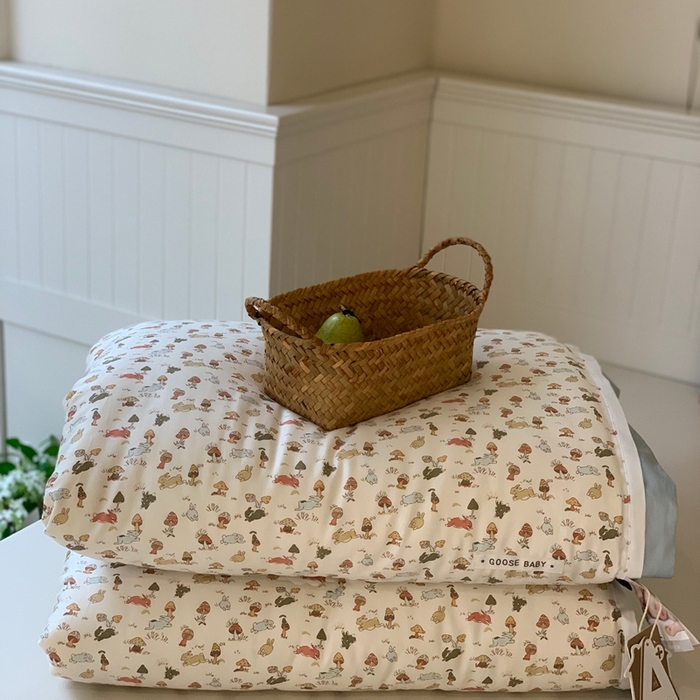 91家纺网 家纺一手货源 找家纺 汇庭 2025新款美棉春秋被被子被芯系列 蘑菇派