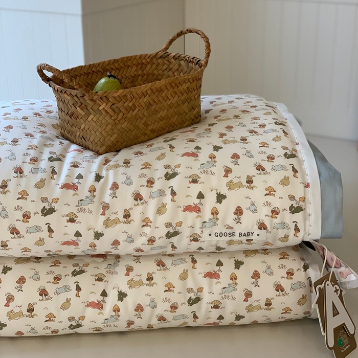 91家纺网 家纺一手货源 找家纺 汇庭 2025新款美棉春秋被被子被芯系列 蘑菇派