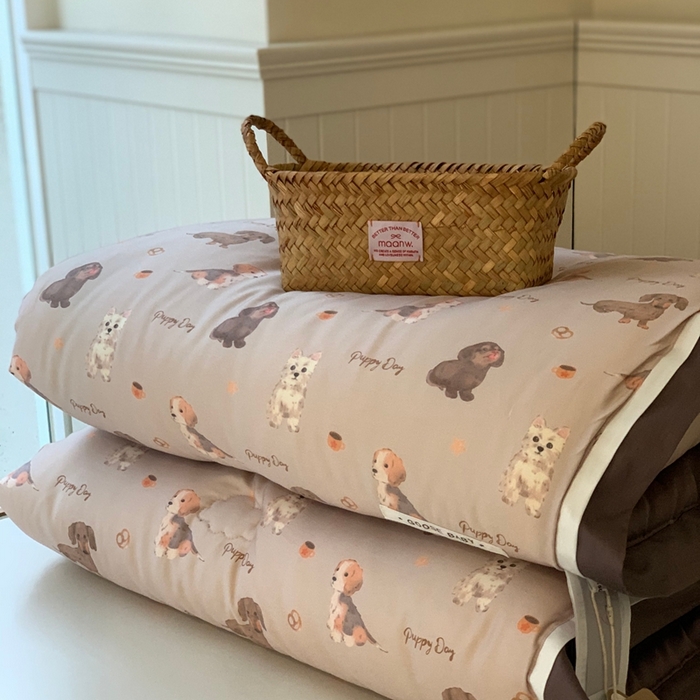 91家纺网 家纺一手货源 找家纺 汇庭 2025新款美棉春秋被被子被芯系列 贝塔狗