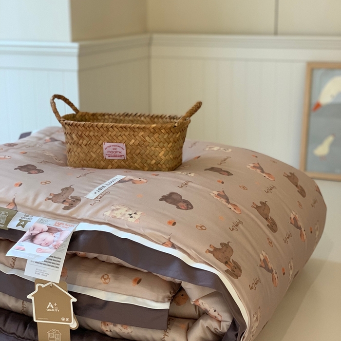 91家纺网 家纺一手货源 找家纺 汇庭 2025新款美棉春秋被被子被芯系列 贝塔狗