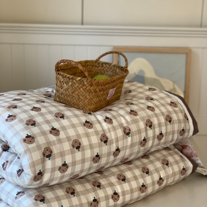 91家纺网 家纺一手货源 找家纺 汇庭 2025新款美棉春秋被被子被芯系列 舒克小熊