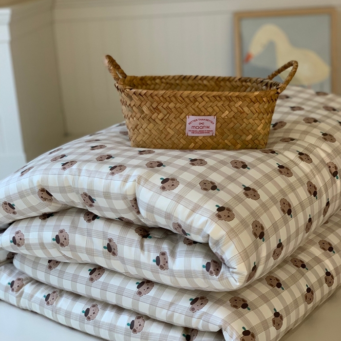 91家纺网 家纺一手货源 找家纺 汇庭 2025新款美棉春秋被被子被芯系列 舒克小熊