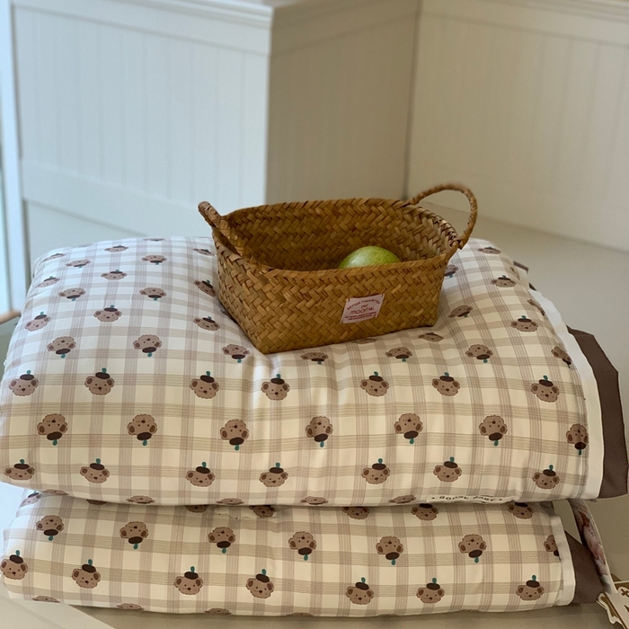 91家纺网 家纺一手货源 找家纺 汇庭 2025新款美棉春秋被被子被芯系列 舒克小熊