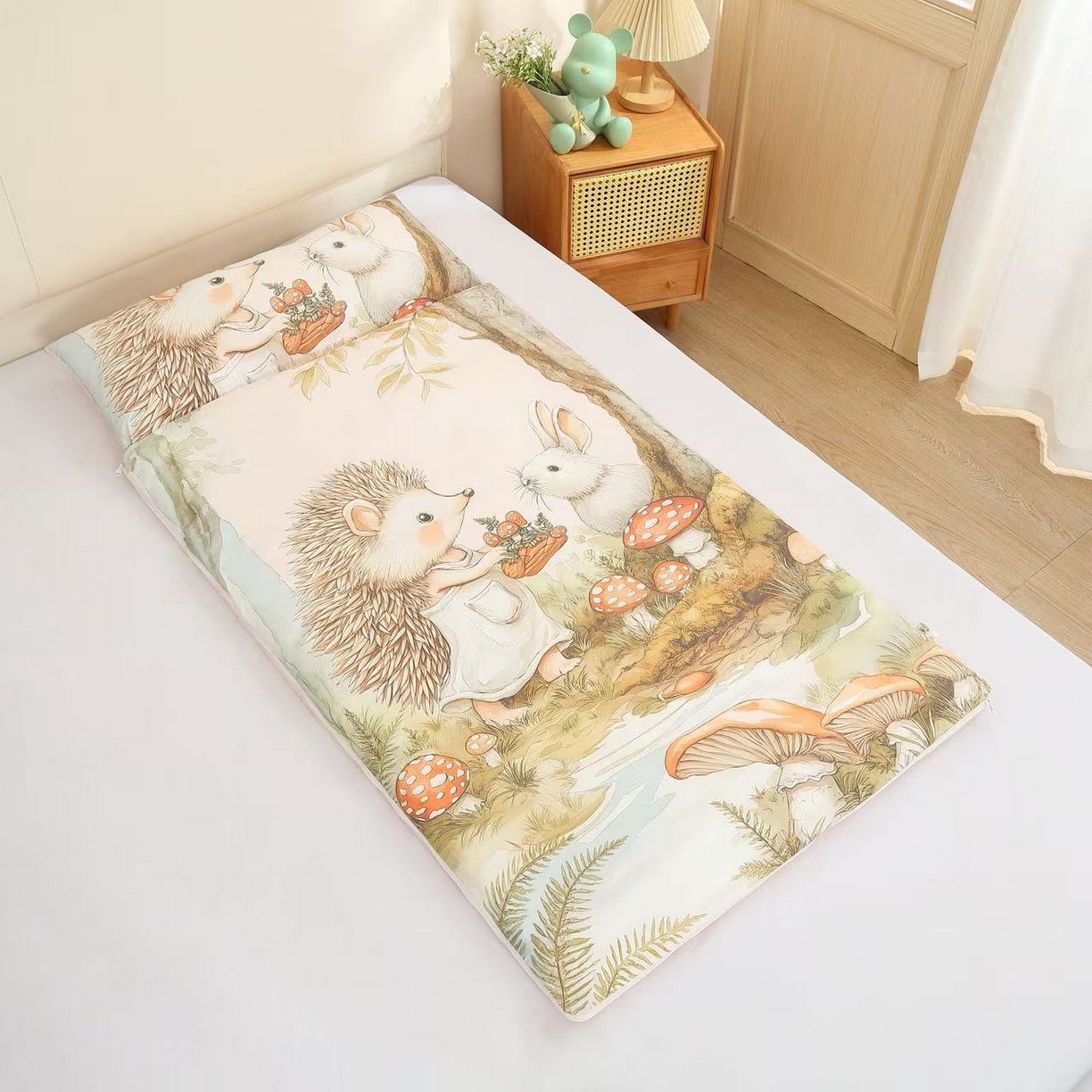 91家纺网 家纺一手货源 找家纺 （总）麦吻儿童家居 2025新款全棉40支大版花型儿童被午休睡袋