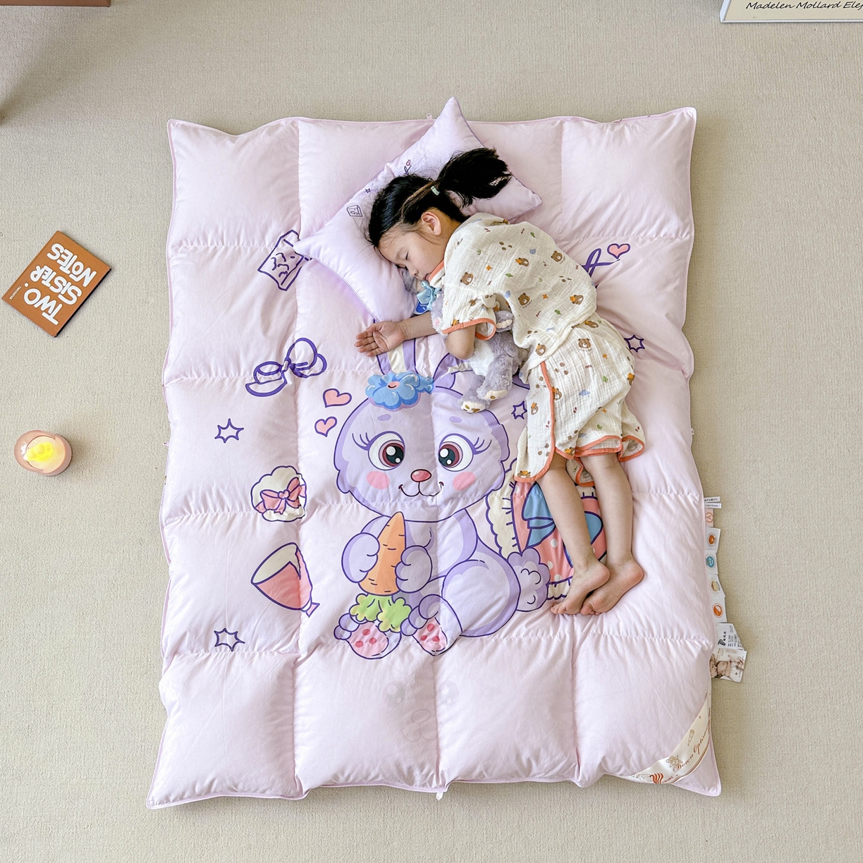 91家纺网 家纺一手货源 找家纺 （总）暖羽屋羽绒馆 2025新款天丝儿童羽绒被鹅绒丝被芯1.5米儿童学生羽绒被 羽毛被冬被 春秋羽绒被子