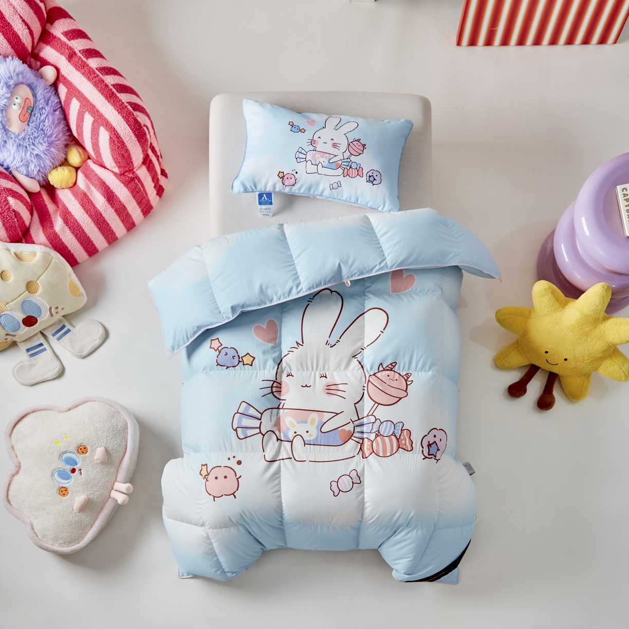 91家纺网 家纺一手货源 找家纺 （总）暖羽屋羽绒馆 2025新款天丝儿童羽绒被鹅绒丝被芯1.5米儿童学生羽绒被 羽毛被冬被 春秋羽绒被子