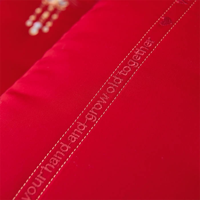 91家纺网 家纺一手货源 找家纺 （总）仁宇枕业 2025新款新品大喜之日结婚婚庆枕头新娘新郎新婚喜庆舒适高中低枕头枕芯