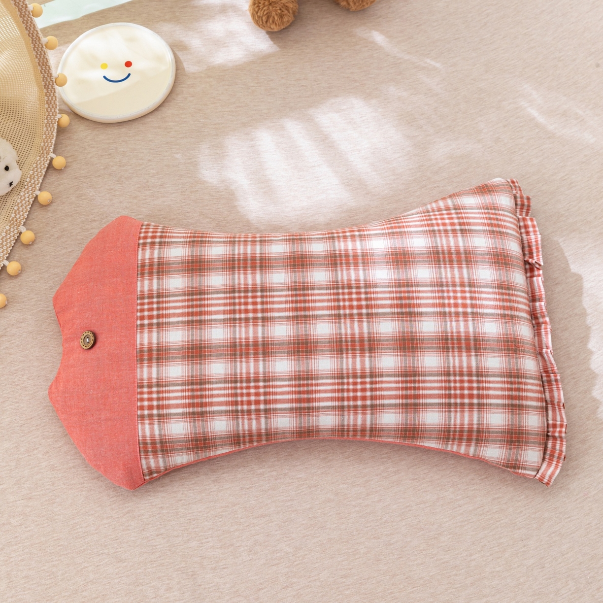 91家纺网 家纺一手货源 找家纺 （总）仁宇枕业 2025新款新品全棉卡通儿童全荞麦枕头枕芯