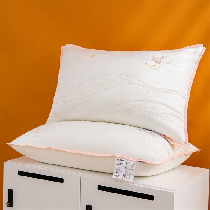 91家纺网 家纺一手货源 找家纺 （总）仁宇枕业 2025新款新品柔赛丝枕头多培养肤蚕丝蛋白舒适枕头枕芯