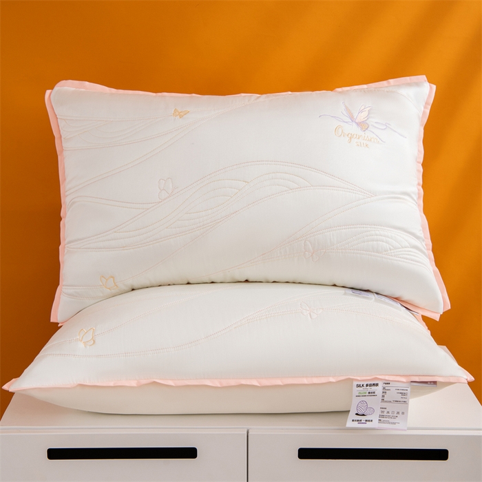 91家纺网 家纺一手货源 找家纺 （总）仁宇枕业 2025新款新品柔赛丝枕头多培养肤蚕丝蛋白舒适枕头枕芯
