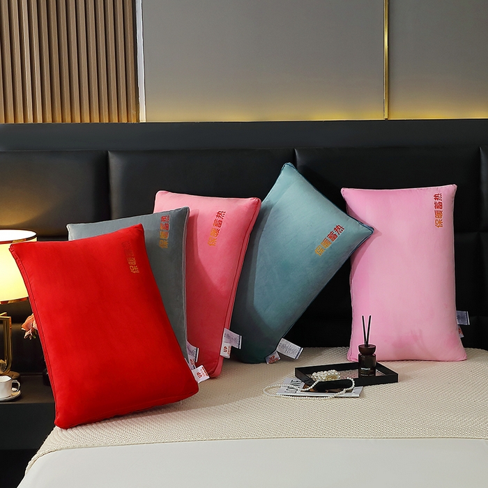 91家纺网 家纺一手货源 找家纺 （总）仁宇枕业 2025新款新品水晶绒保暖蓄热舒适枕头枕芯