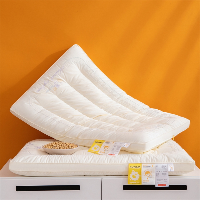 91家纺网 家纺一手货源 找家纺 （总）仁宇枕业 2025新款枕芯A类全棉大豆定型低枕头云感大豆低枕头枕芯