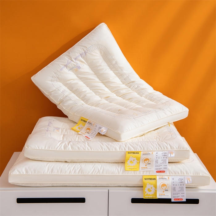 91家纺网 家纺一手货源 找家纺 （总）仁宇枕业 2025新款枕芯A类全棉大豆定型低枕头云感大豆低枕头枕芯