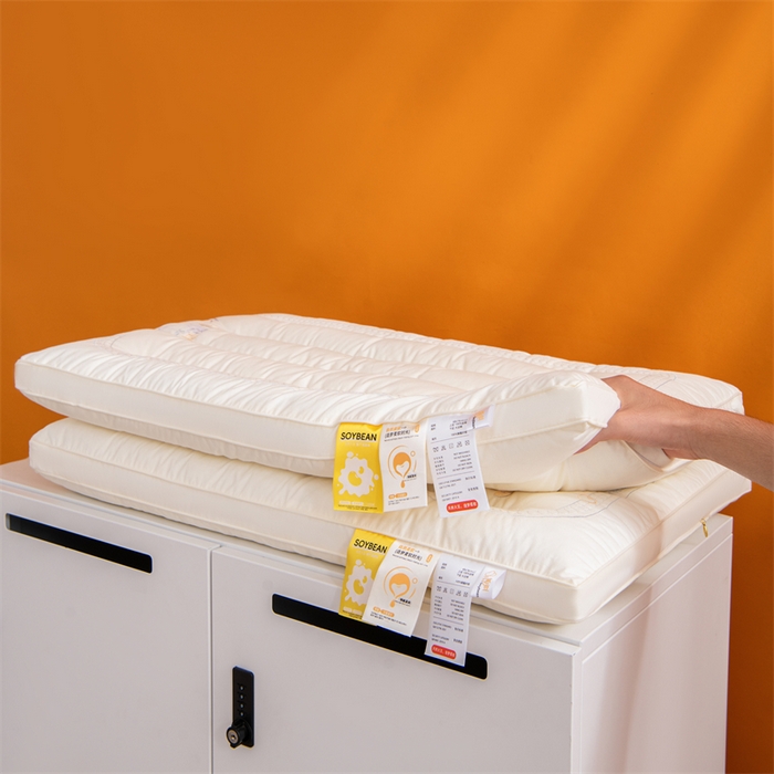 91家纺网 家纺一手货源 找家纺 （总）仁宇枕业 2025新款枕芯A类全棉大豆定型低枕头云感大豆低枕头枕芯