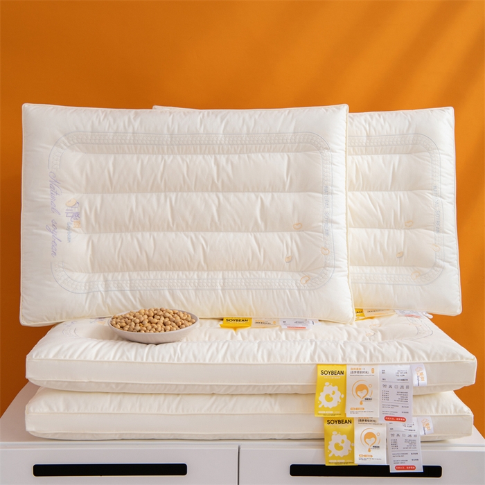 91家纺网 家纺一手货源 找家纺 （总）仁宇枕业 2025新款枕芯A类全棉大豆定型低枕头云感大豆低枕头枕芯