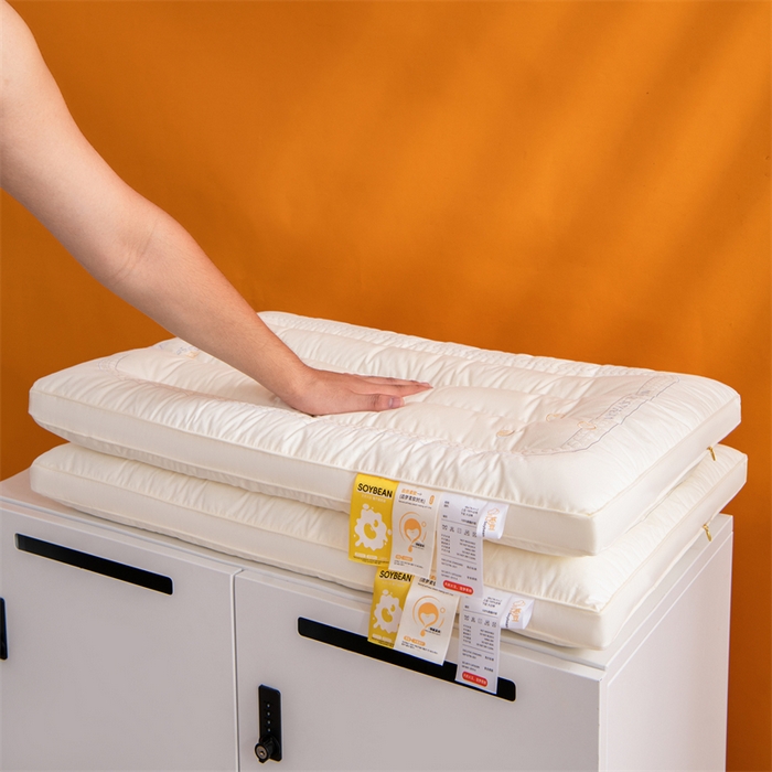 91家纺网 家纺一手货源 找家纺 （总）仁宇枕业 2025新款枕芯A类全棉大豆定型低枕头云感大豆低枕头枕芯