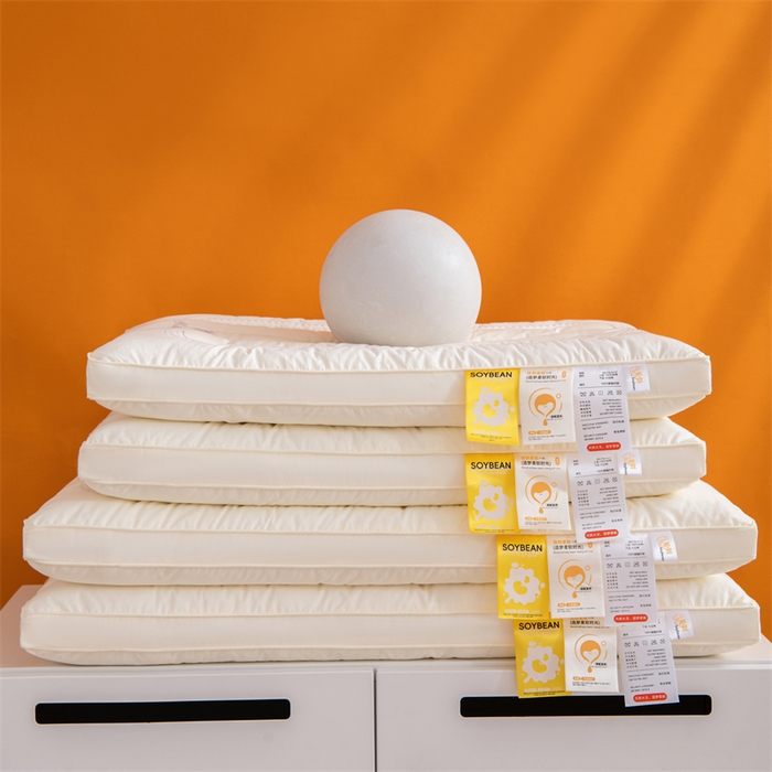 91家纺网 家纺一手货源 找家纺 （总）仁宇枕业 2025新款枕芯A类全棉大豆定型低枕头云感大豆低枕头枕芯