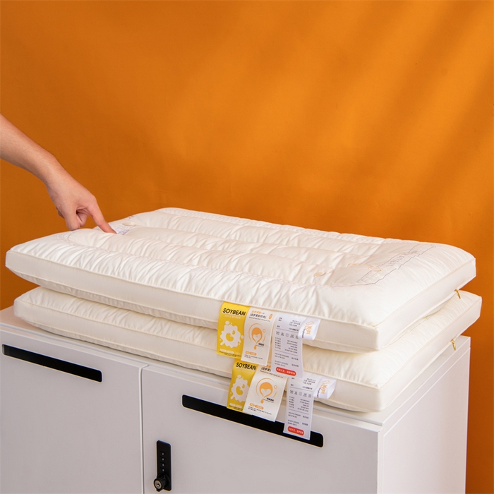 91家纺网 家纺一手货源 找家纺 （总）仁宇枕业 2025新款枕芯A类全棉大豆定型低枕头云感大豆低枕头枕芯