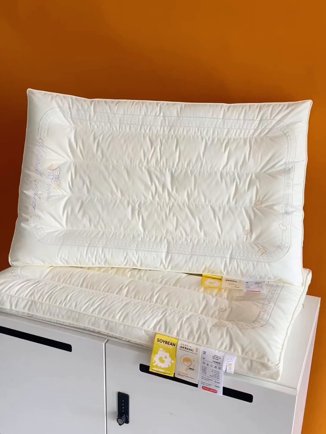 91家纺网 家纺一手货源 找家纺 （总）仁宇枕业 2025新款枕芯A类全棉大豆定型低枕头云感大豆低枕头枕芯